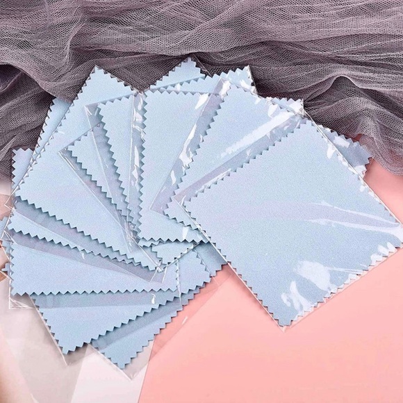 Individually Wrapped Blank Jewelry Cleaning Polishing Cloths Resellers Gifts Lot - Picture 4 of 16